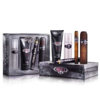 SET CUBA BLACK FOR MEN 4 PCS (EDT100ML+EDT35ML+A/S100ML+ S/G200ML)_main_image