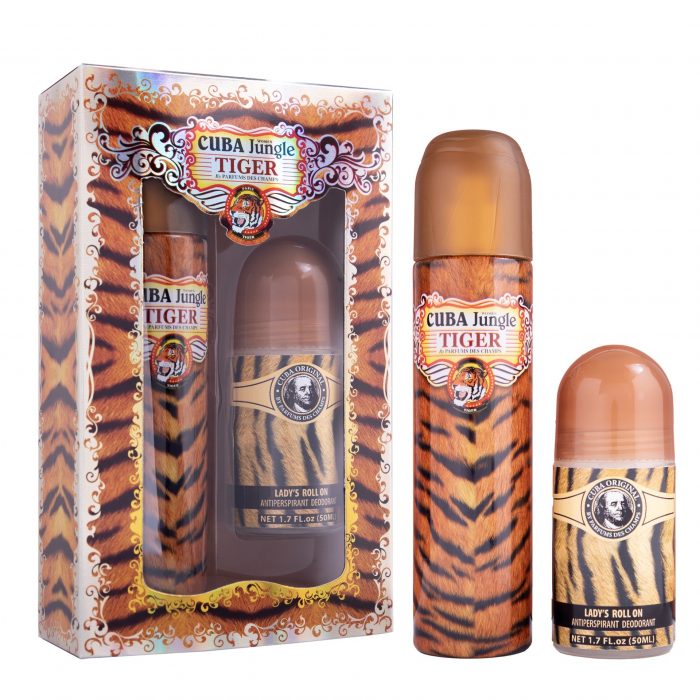 SET CUBA TIGER FOR WOMEN 2 PCS (EDP 100ML+ROLL ON 50ML)_main_image SET CUBA TIGER FOR WOMEN 2 PCS (EDP 100ML+ROLL ON 50ML)_main_image