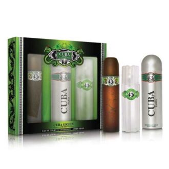 SET CUBA GREEN FOR MEN 3 PCS (EDT 100ML+A/S 100ML+B/S 200ML)_main_image